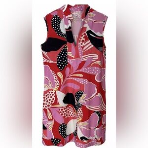 Jude CONNALLY Kristen Mod Floral Sleeveless Dress-Large EUC